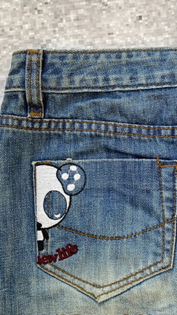 Panda y2k mini skirt