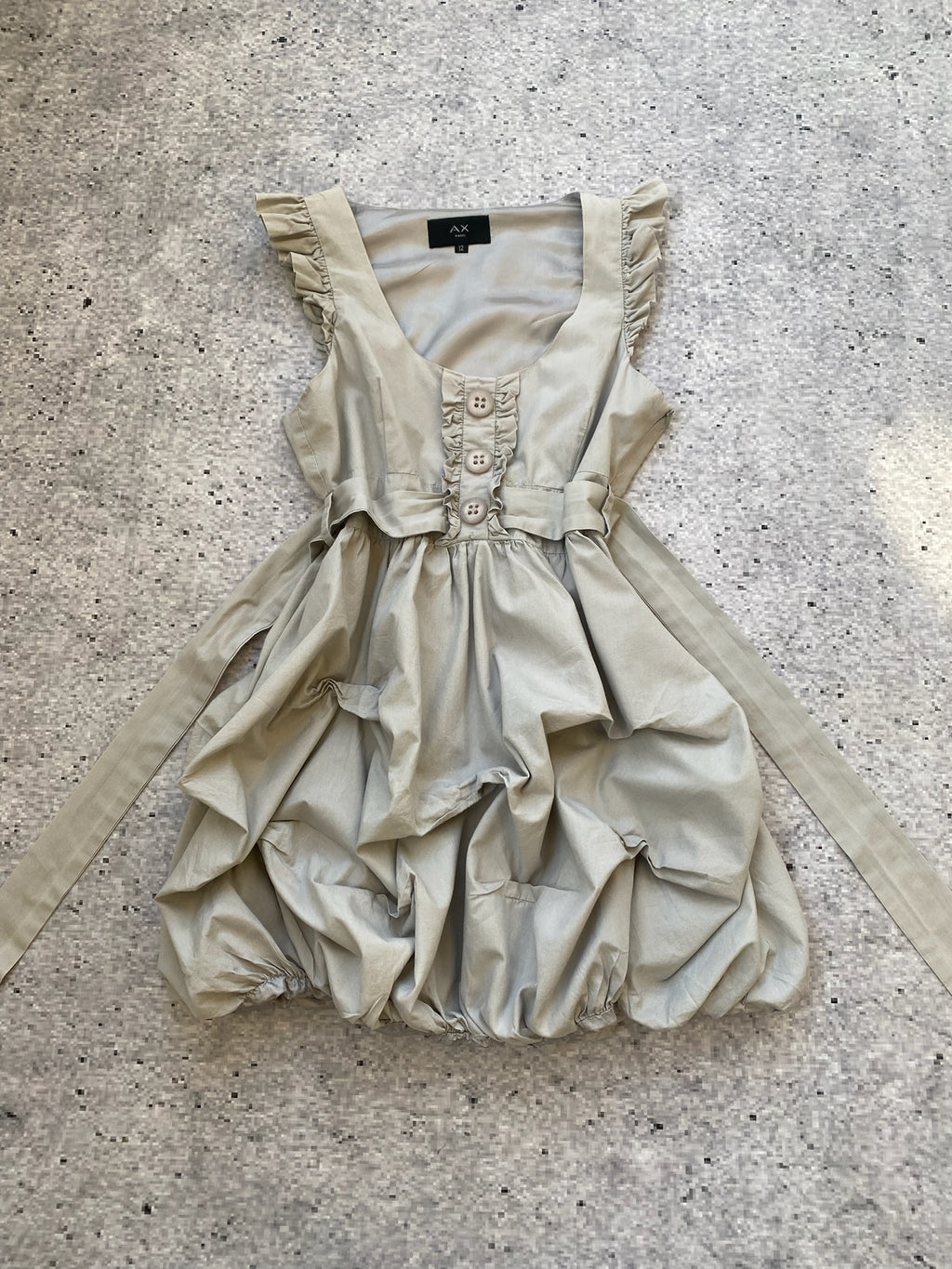 AX Avantgarde Grungy y2k Bubble Dress