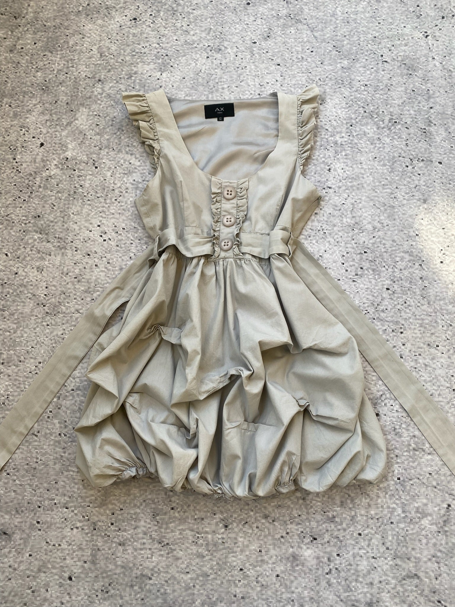 AX Avantgarde Grungy y2k Bubble Dress