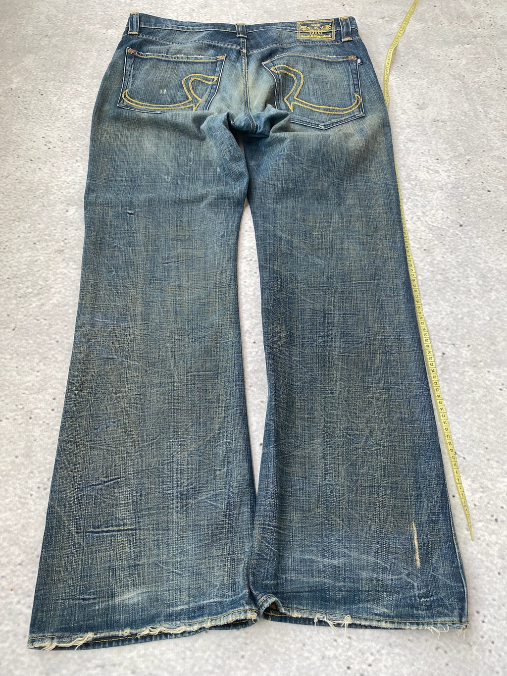 Distressed Rock and Republic Bootcut Men Jeans