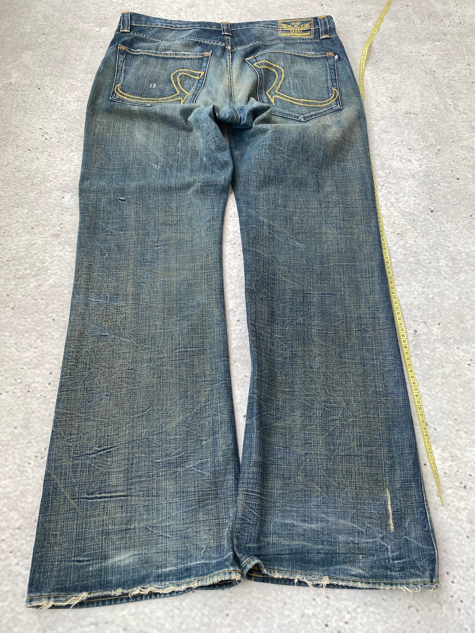 Distressed Rock and Republic Bootcut Men Jeans