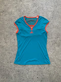 Teal Adidas Climalite athletic top