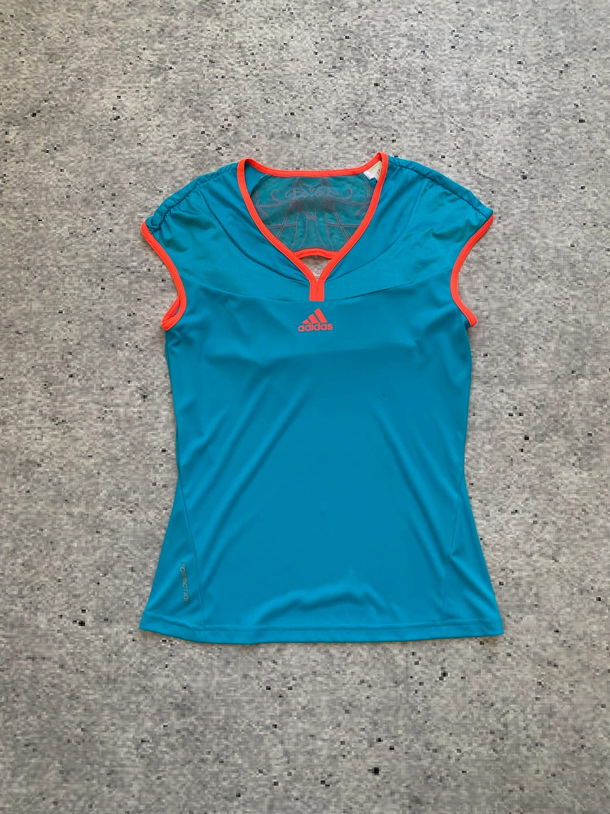 Teal Adidas Climalite athletic top