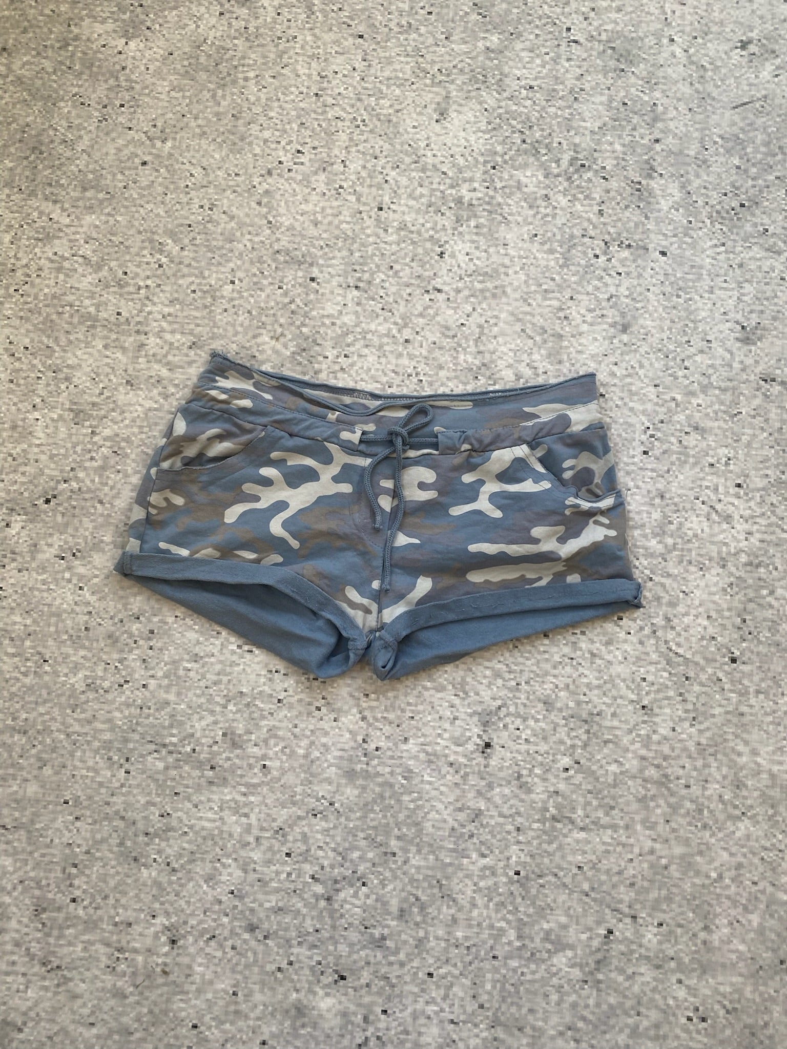 Camo Tiny "Made in Italy" Low Waisted Shorts