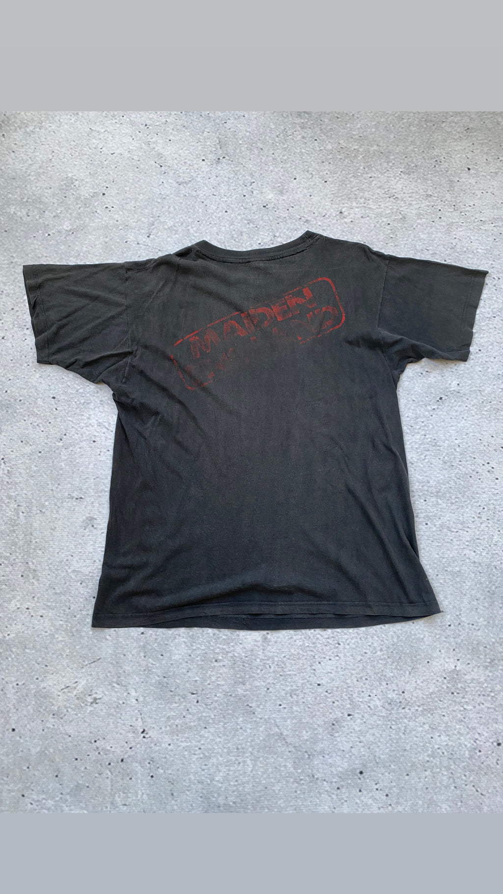Vintage Faded Single Stitch 1989 Iron Maiden Tee