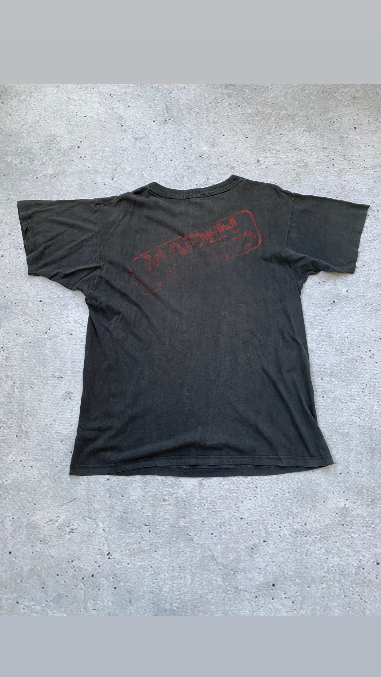 Vintage Faded Single Stitch 1989 Iron Maiden Tee