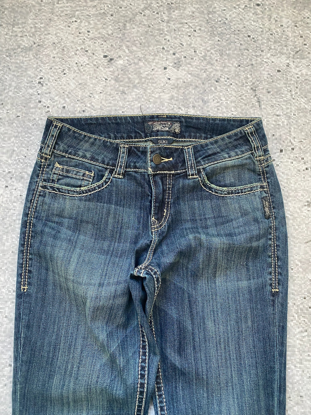 Low Rise 2000s Suki Slim Silver Woman Jeans