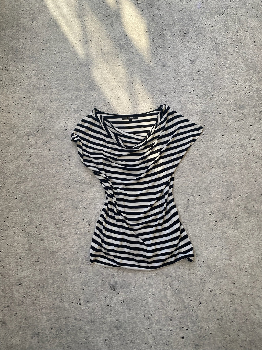 Striped Ruched Striped Top