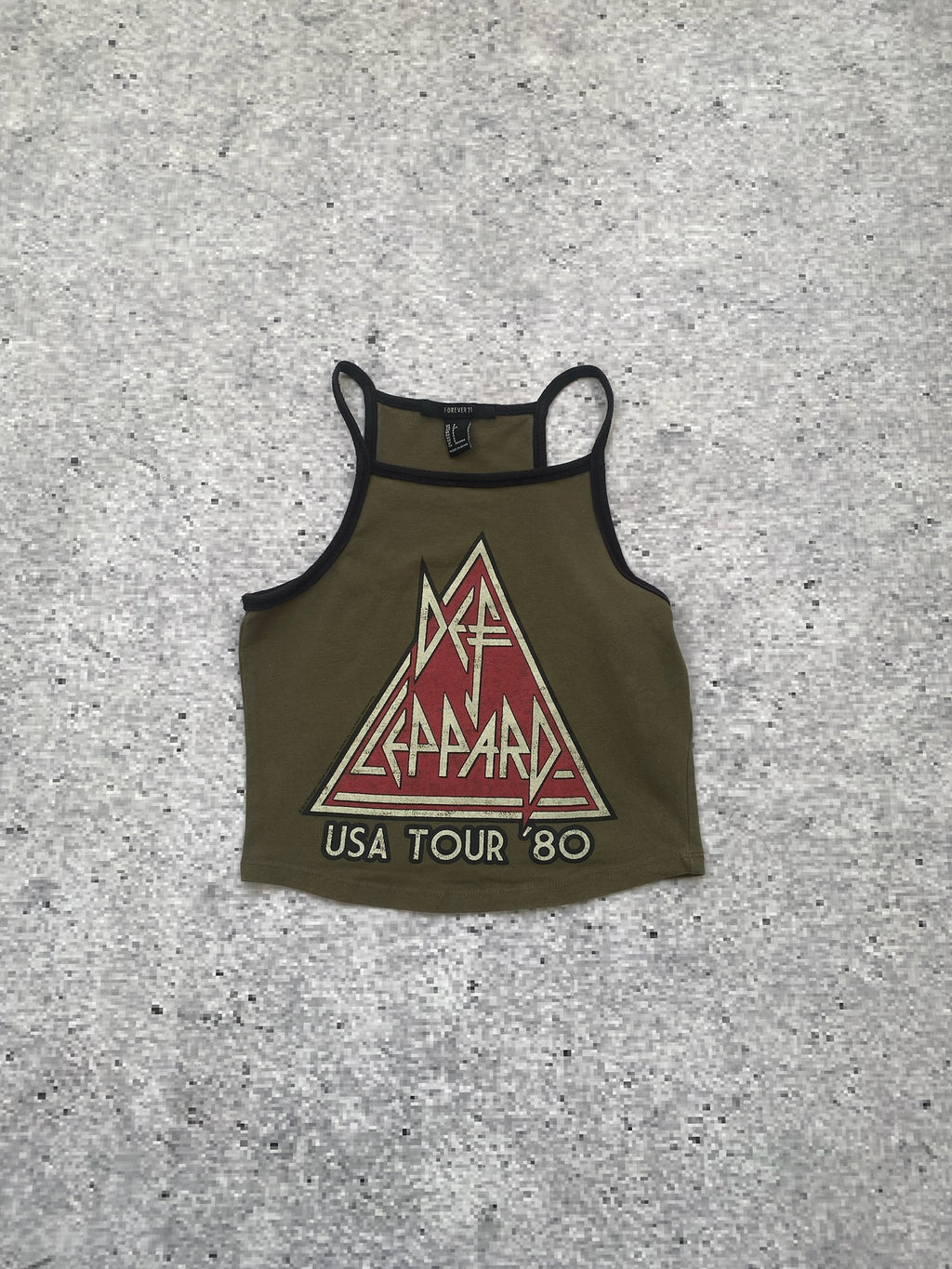 Forever 21 Def Leppard Crop Top