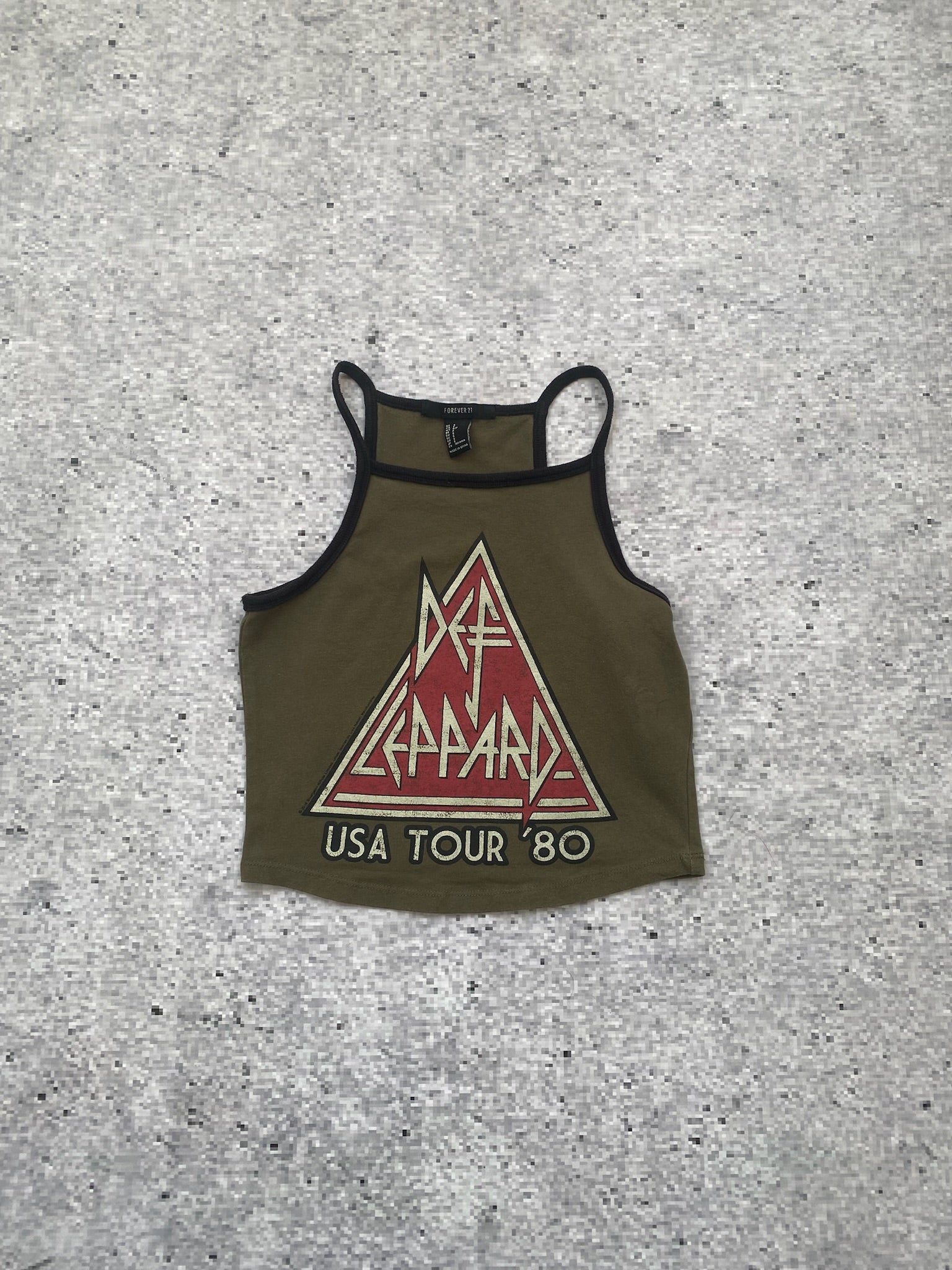 Forever 21 Def Leppard Crop Top