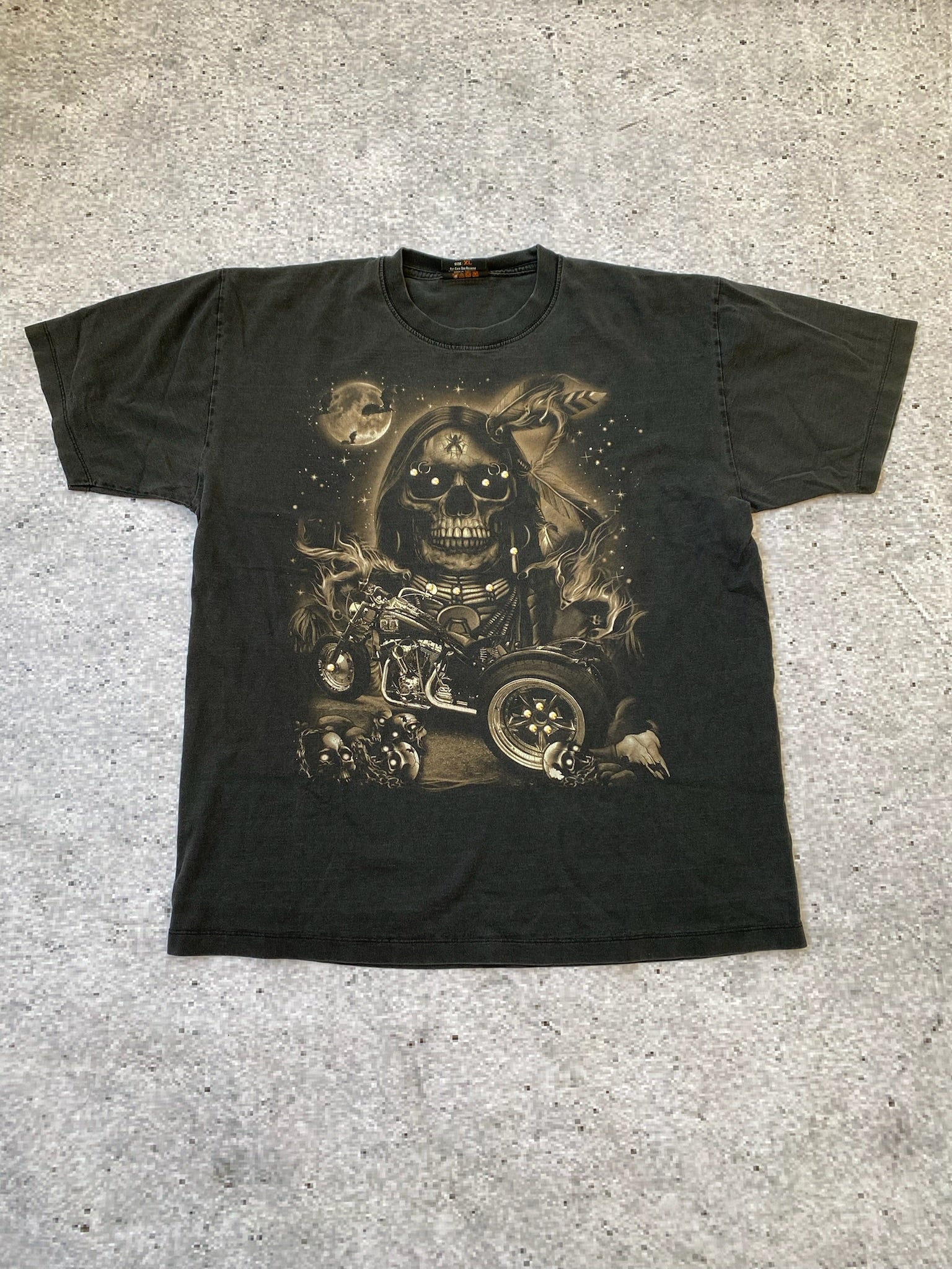 2000s biker red chang glow in the dark tee
