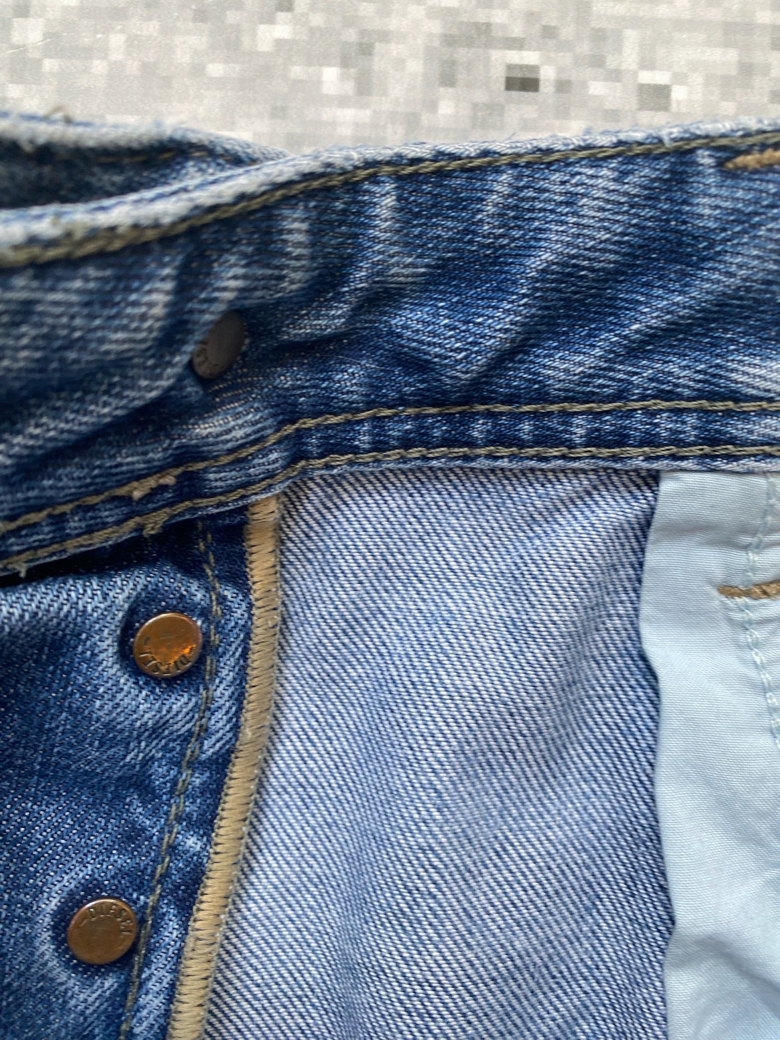 Diesel "Safado"  Distressed Straight Leg Men Jeans