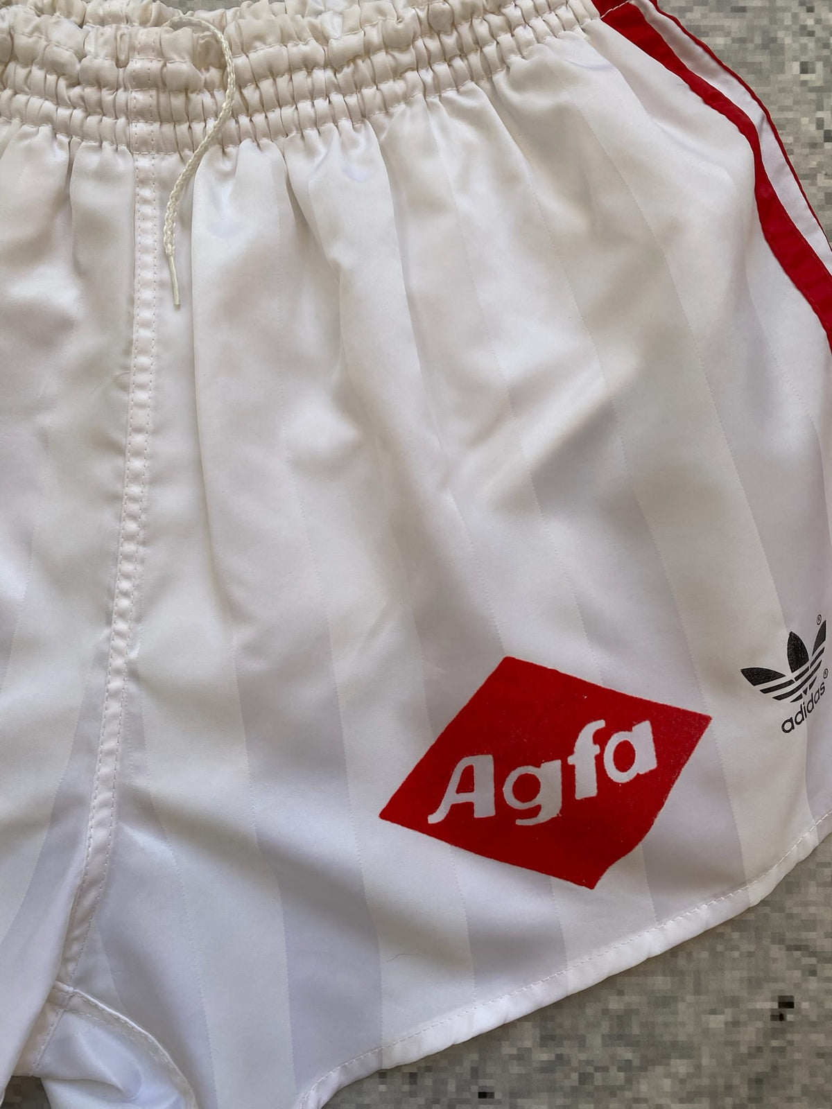 1980s 1990s "Made in West Germany" Adidas Vintage Striped Soccer Shorts