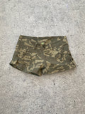 Low Rise Camo Military Mini Shorts