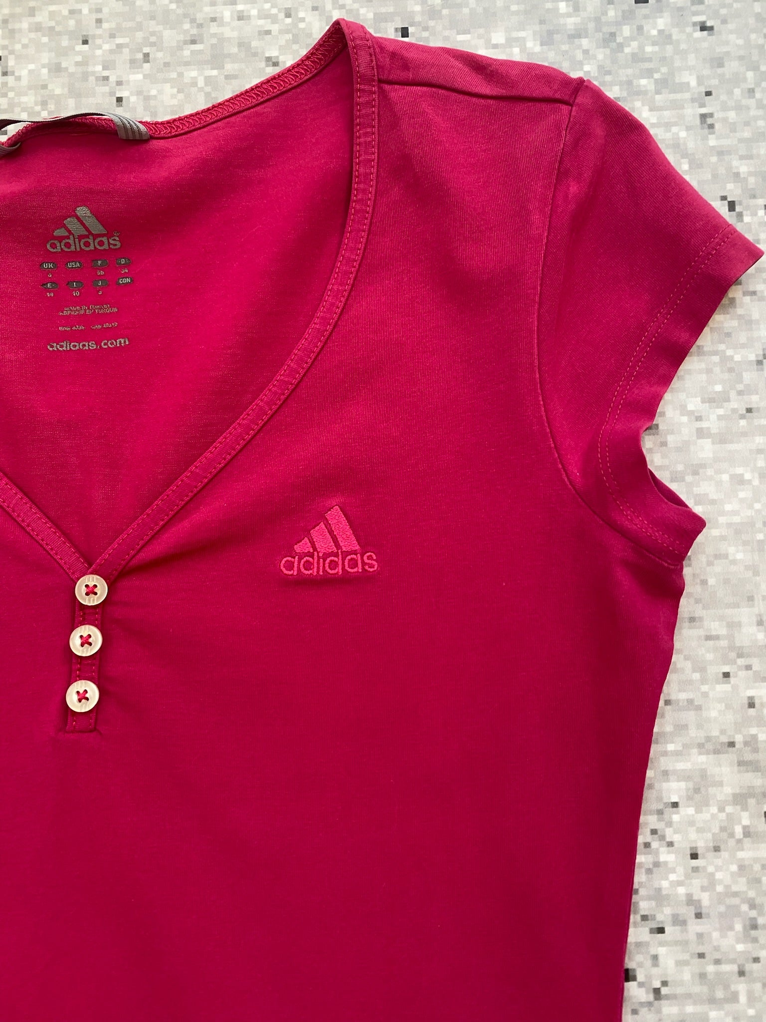 Adidas Fucia Henley T-Shirt