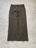 Armani Vintage Striped Pleated Wool Men Trousers