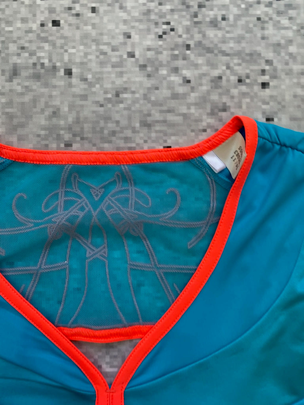Teal Adidas Climalite athletic top