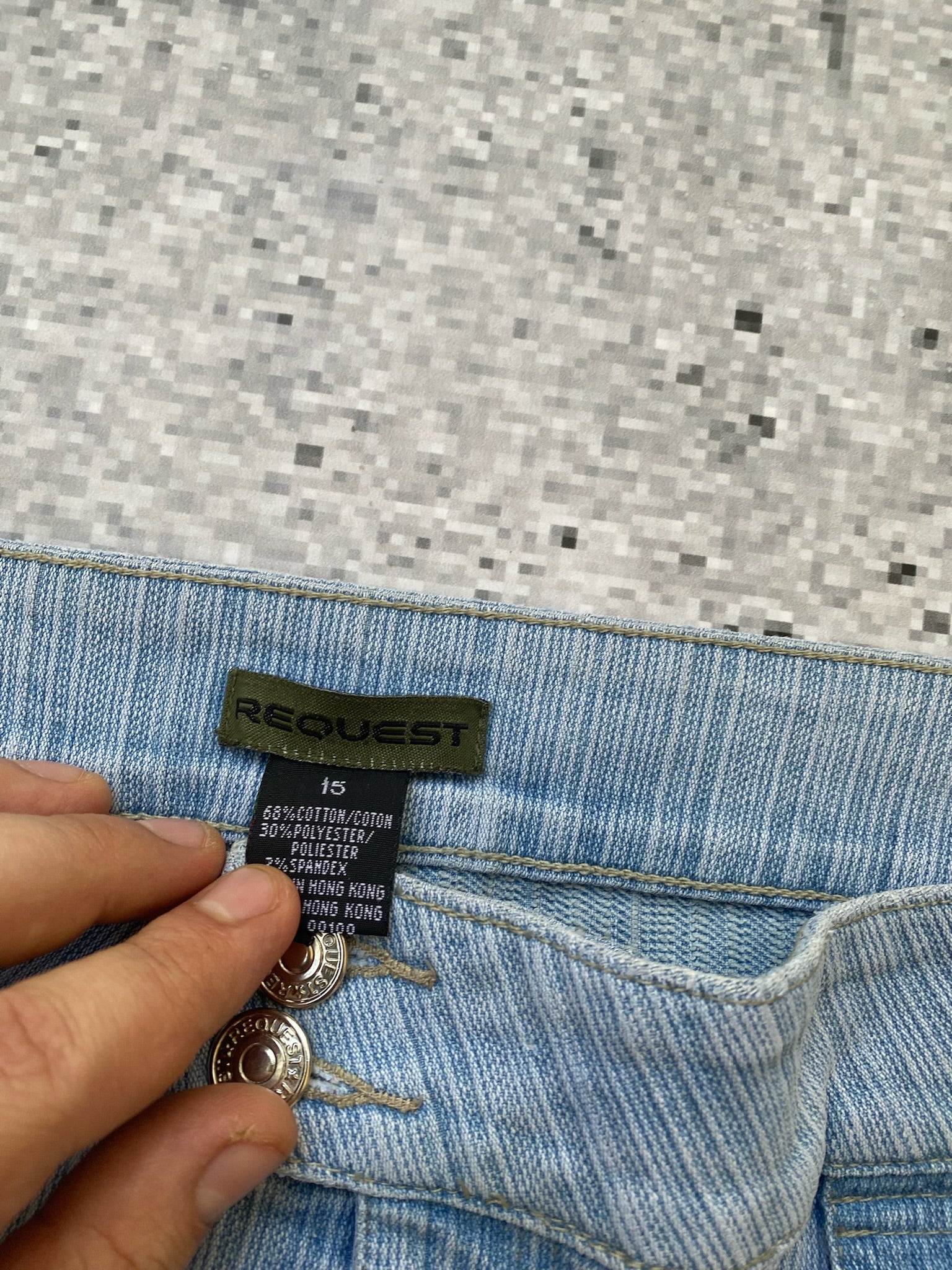 Request Stretchy Flared Lightwash Low Waisted Jeans